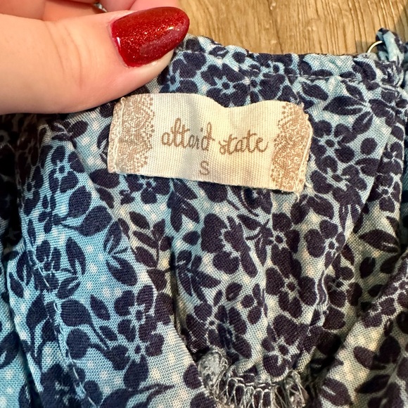 Altar'd State Blue Floral Dress Sz S - Picture 2 of 2
